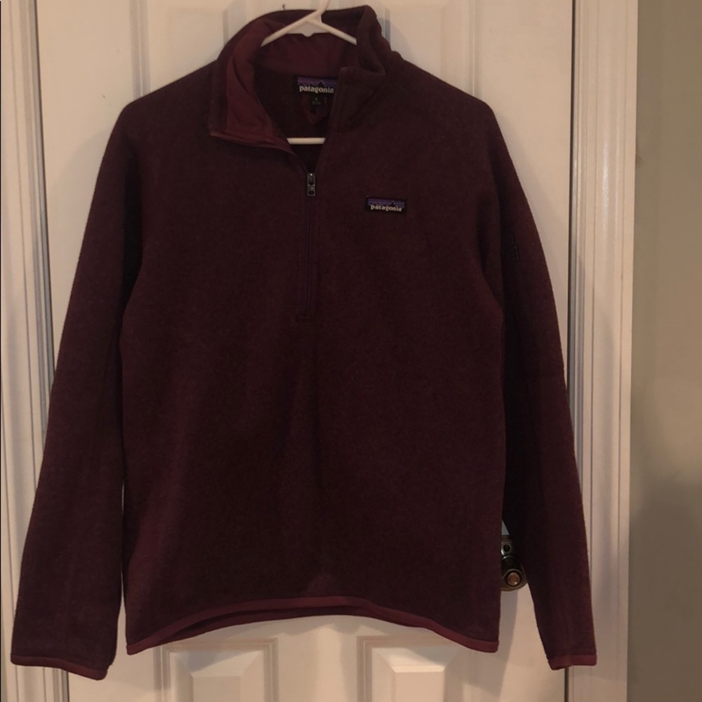 patagonia fleece quarter zip jacket